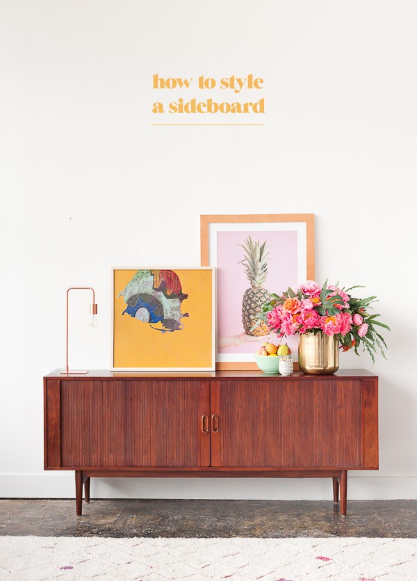 How To Style A Sideboard In Just Some Simple Steps | If you're looking for a new sideboard and just found the perfect one, all you need is the perfect decor to complete the look. #sideboards #buffets #homedecor #interiordesign #buffetdesign