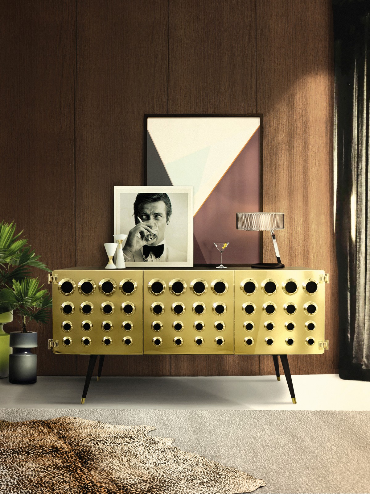 James Bond Lovers We've The Sideboard For You | If you're a big fan of James Bond movies and you're looking for a unique and elegant piece to complete your home decor. #interiordesign #deisgnideas #homedecor #decoration #sideboards #sideboarddesign