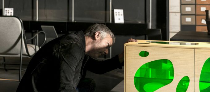 Campana Brothers' Sideboard Design With Coloured Glass Panels | The Brazilian duo Humberto and Fernando Campana created a unique piece. #sideboarddesign #buffets #sideboards #homeinteriors #interiordesign