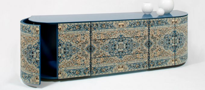 Be Inspired By This Unique Tapestry-Inspired Sideboard Design | Your living room is already beautiful, but you feel like it is missing a statement piece that will be the WOW factor to the room. #interiordesign #sideboarddesign #sideboards #homedecor