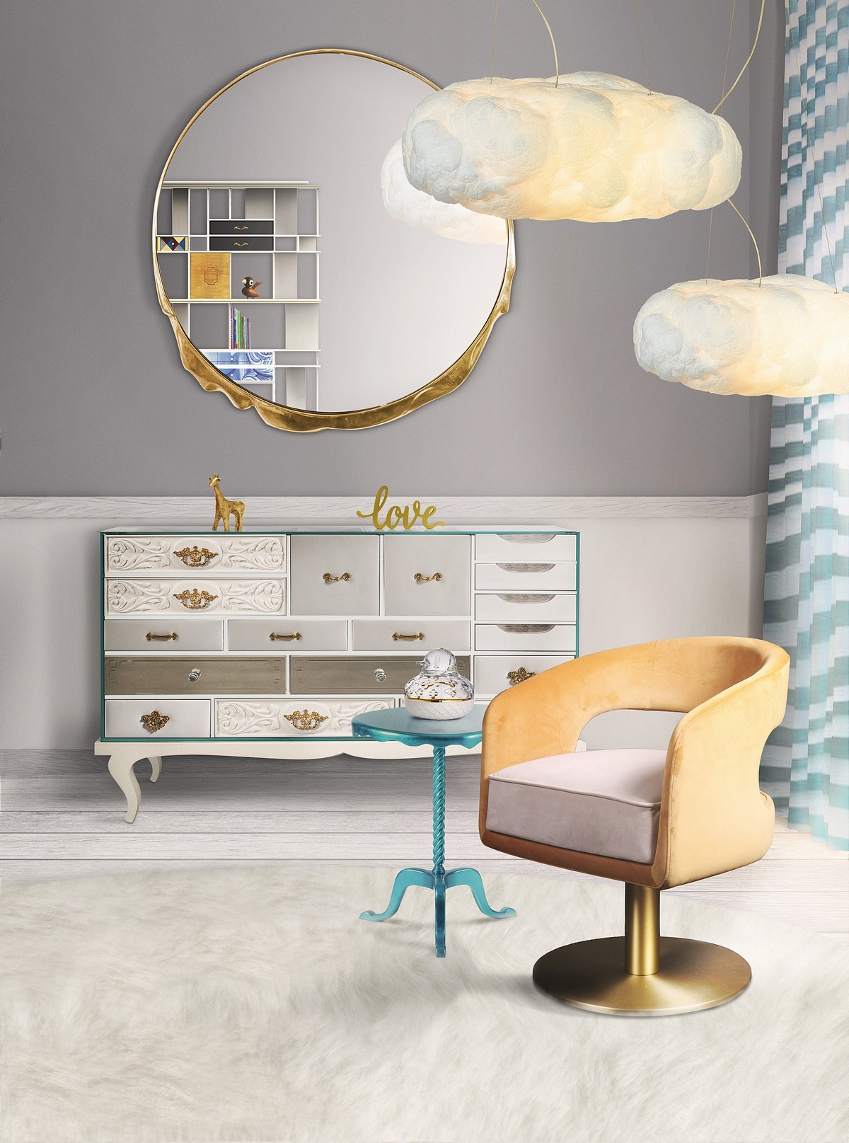 Modern Mirrors To Match Your Living Room Sideboard (Part II)