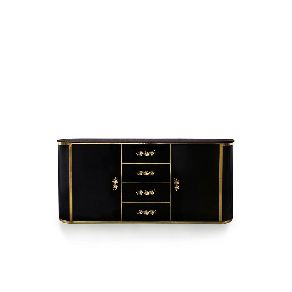 The Color of Mystery: Luxury Credenzas In Black