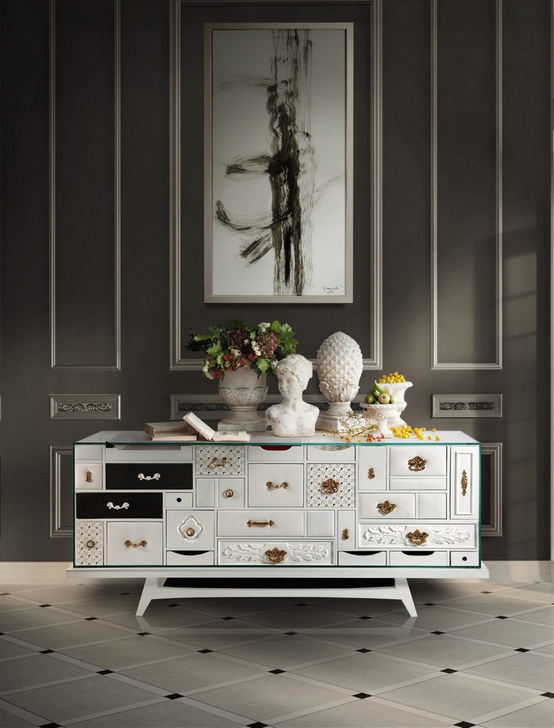 Luxury Sideboards and Cabinets Inspired by History and Art