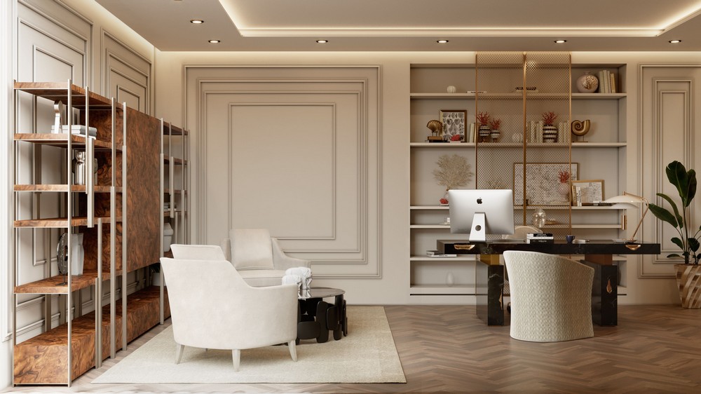 Get The Look Of A Luxury Entryway And Office Inside A Monaco Penthouse